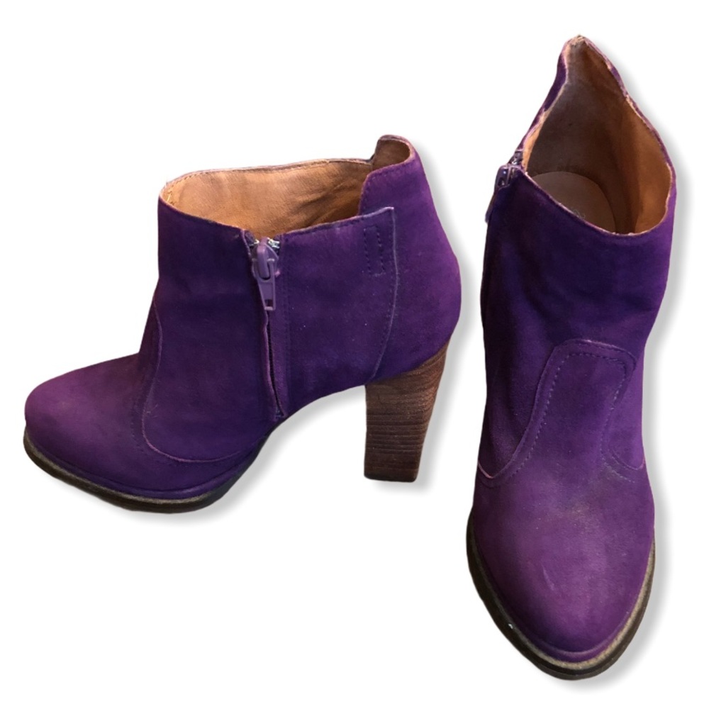 Jeffrey Campbell ‘Desmond’ Purple Suede Block Heel